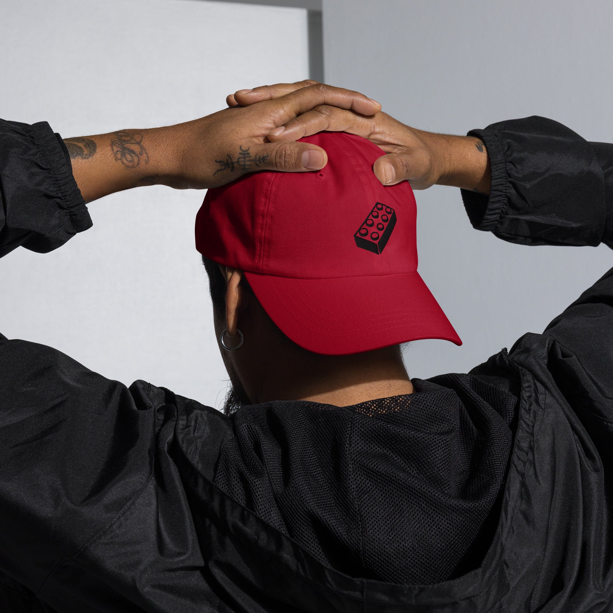 Lego-themed baseball cap